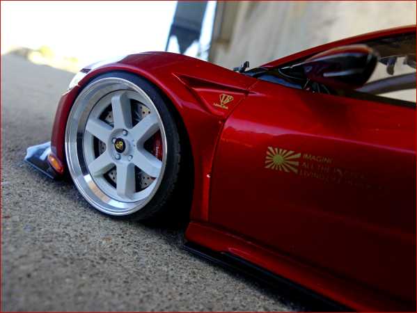1:18 Honda NSX Liberty Walk LB Performance - Candy Rot - Breitbau inkl. OVP